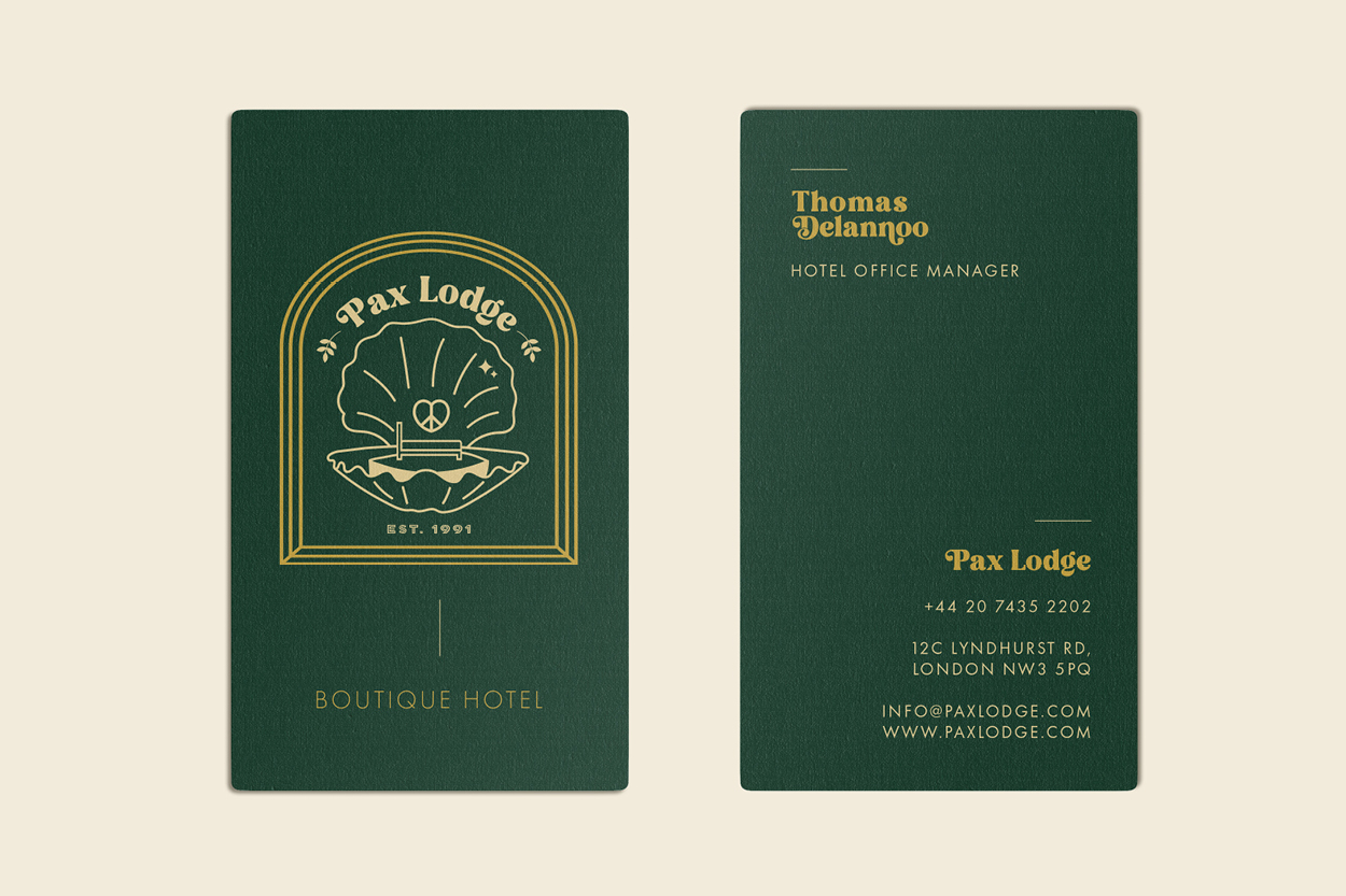 Pax Lodge Hotel design Grafisch ontwerper horeca gent designer