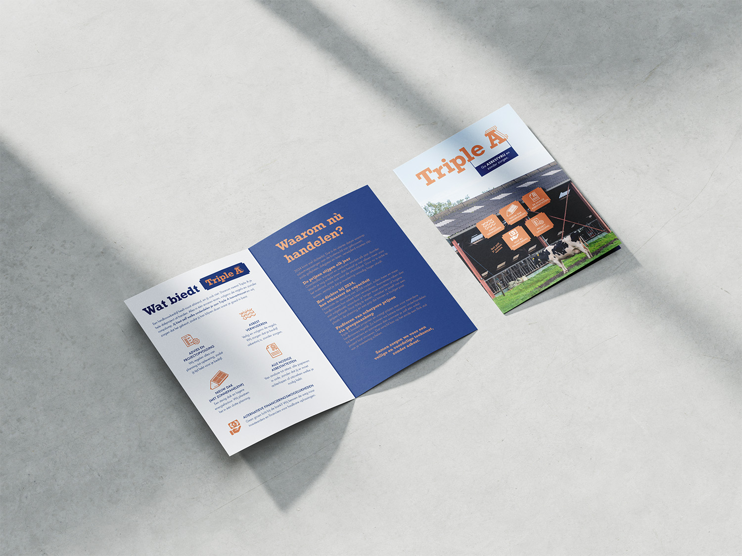 Brochure ontwerp tripple A grafisch ontwerp gent